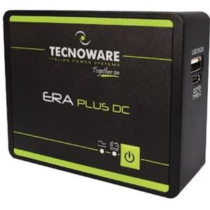 Tecnoware - Mini UPS ERA PLUS DC - PowerBank - 5200mAh - USB-C/USB-A - Overspannings- en Uitschakelbeveiliging