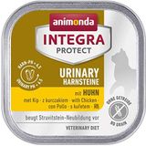 Animonda Integra Protect Urinary Struvitstein natvoer voor katten, hoogwaardig premium kattenvoer, natvoer zonder granen, dieetvoer voor katten, met kip, 16 x 100 g