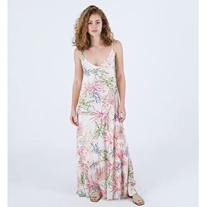 Hurley Summer Palm Ruffle Maxi jurk voor dames