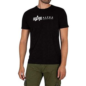 Alpha Industries Alpha Label T 2 Pack Heren T-shirt Black