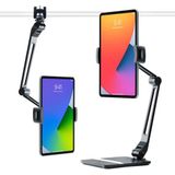 Twelve South HoverBar Duo voor iPad/iPad Pro/Tablets | Verstelbare arm met gewogen basis en oppervlakteklem bevestigingen voor iPad montage