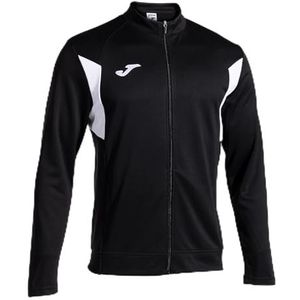 Joma - Herensweatshirt - Winner III - ritssluiting, Zwart Wit, 5XS