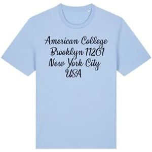 AMERICAN COLLEGE USA T-shirt, hemelsblauw, 16 jaar, casual, Blauw, 16 Jaar