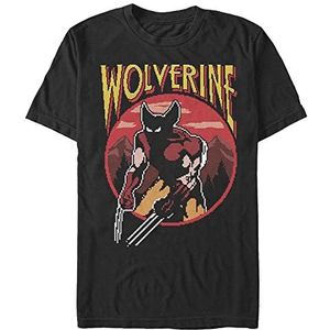 Marvel X-Men - Wolverine NES Game Unisex Crew neck T-Shirt Black S