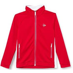 Dunlop Boy's Club Boys Knitted Jacket Tennis Shirt, rood/wit, 176, rood/wit, 176 cm