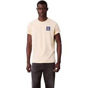Calvin Klein Jeans - T-shirt - Zwart - Katoen - Regular Fit - Logoprint