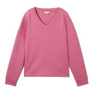 TOM TAILOR Sweatshirt voor dames, 16348, roze fluweel, XS