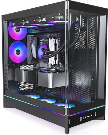 PC Behuizing - Gehard Glas - Verticale Ventilatie - Omkeerbaar Ontwerp