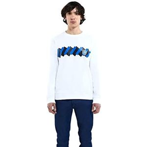GIL Inter sweatshirt met ronde hals, wit, uniseks