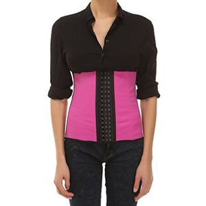 Intimax corsets lencería y moda Korset latex appearance roze korset voor dames, Violeta, S