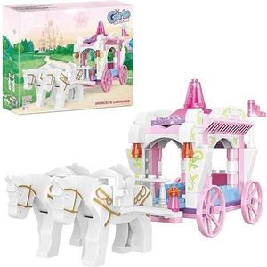COGO Meisjes, prinses, paarden, bouwstenen, bouwstenen, educatief speelgoed voor kinderen vanaf 6 jaar (98-delen)