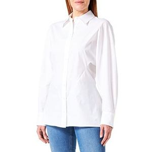 HUGO Drisina sweatshirt voor dames, White100, XXL