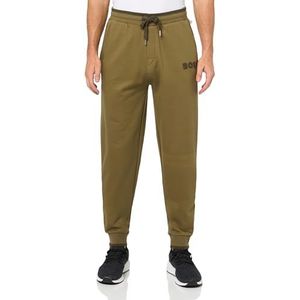 BOSS Heren Fashion Cuffed Lounge Pants met Side Logo Broek, Spinaziegroen, XXL