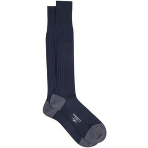 Hackett London Heren katoenen sokken lange sokken, blauw (marine), L, Blauw (zwart), Large