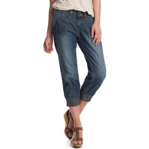ESPRIT DE CORP 7/8 jeans voor dames, normale tailleband, F01714, blauw (882 Medium Vintage), 32 NL