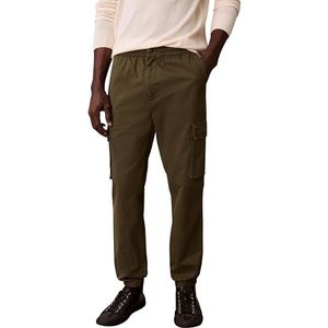Calvin Klein Heren Skinny Elastische Katoen Cargo Pant LV04RD608G Casual Broek, Beige (Fatigue), XS, Beige (Vermoeidheid), XS