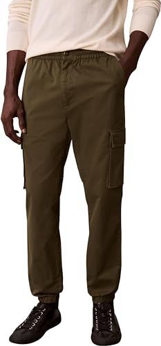 Calvin Klein Heren Skinny Elastische Katoen Cargo Pant LV04RD608G Casual Broek, Beige (Fatigue), XS, Beige (Vermoeidheid), XS