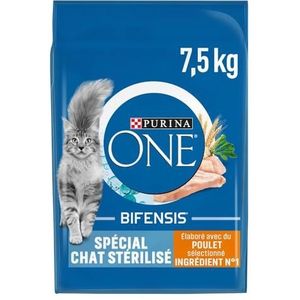 ONE STERILCAT Purina One Kattenvoer, gesteriliseerd, met kip, 7,5 kg, droogvoer voor volwassen katten