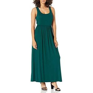 Amazon Essentials Dames tank getailleerde maxi-jurk (verkrijgbaar in grote maten), jade groen, X-Large