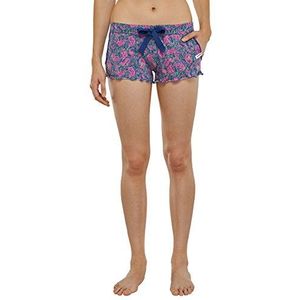 Uncover by Schiesser Jersey shorts voor dames, pyjamabroek, blauw (donkerblauw 803), XS