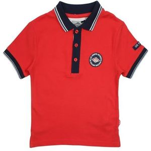 Lee Cooper Poloshirt voor jongens, elegant en comfortabel design, perfect voor school of dagelijkse activiteiten, Rood, 4 Jaren