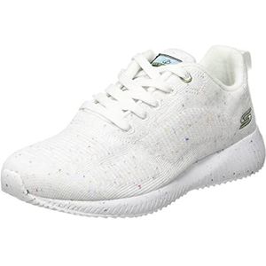 Skechers Bobs Squad Sneaker voor dames, Witte Speckle Engineered Knit, 37 EU