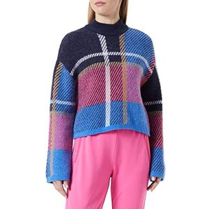 s.Oliver Jacquard-trui voor dames van alpacamix, blauw, 42