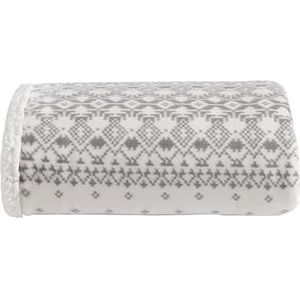 Eddie Bauer - Deken, superzacht omkeerbaar sherpa en geborsteld fleece beddengoed, dekens voor bank, ideaal om te loungen (Fair Isle Peak)