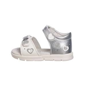 Lumberjack Whippy, platte sandalen voor meisjes en meisjes, Zilver Wit, 26 EU