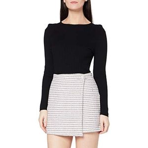 MISS SELFRIDGE Grijze boucle mini-rok voor dames, Grijs, 36