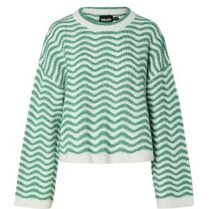 Pcsera Ls O-Neck Knit Bc, cloud dancer, XS