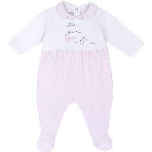 Chicco, Babyrompertje voor jongens en meisjes, met comfortabele opening aan de voorkant, van warme en zachte stof, machinewasbaar, babykleding voor jongens en meisjes van 0-24 maanden, cadeau idee