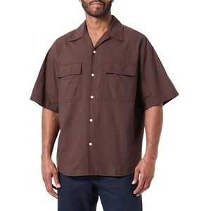 JORSUMMER Linen Resort Shirt SS, bruin, L