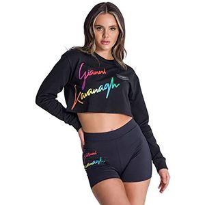 Gianni Kavanagh Zwarte Refraction sweatshirt, maat XL voor dames