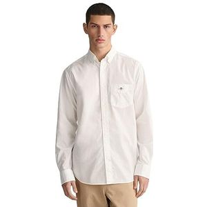 GANT Heren REG POPLIN Shirt Klassiek hemd, Wit, Standaard, wit, XXL