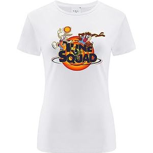 ERT GROUP Origineel en officieel gelicentieerd door Looney Tunes White Dames T-shirt, Space Jam 031, eenzijdige print, maat XXS, Space Jam 031 Wit, XXS