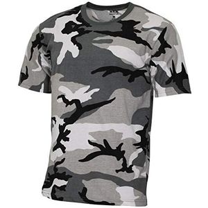 MFH 17011 T-shirt voor kinderen, legercamouflage, urban, één maat, Stedelijk, One Size