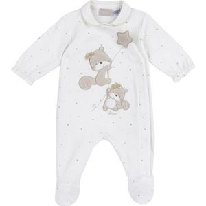 Chicco, Babyrompertje met praktische opening aan de voorkant met knopen, van zachte stof, machinewasbaar, babykleding 0-24 maanden, geboortecadeau, ontworpen in Italië, wit (3), 0 Maanden