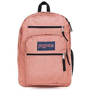 JanSport Big Student, Grote Rugzak, 35 L, 43 x 33 x 25 cm, 15in laptop compartment, Misty Rose