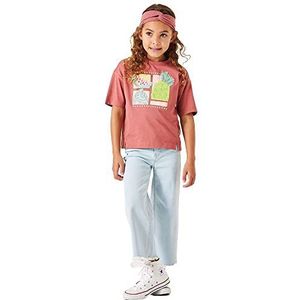 Garcia Kids Meisjes-T-shirt met korte mouwen, gewassen terra, 104/110, gewassen terra, 104 cm