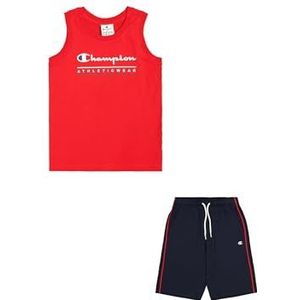 Champion Boy's Legacy Boy - grafische mouwloze ronde hals set met logo, rood (RS011), XL, Rood (RS011), 13-14 jaar