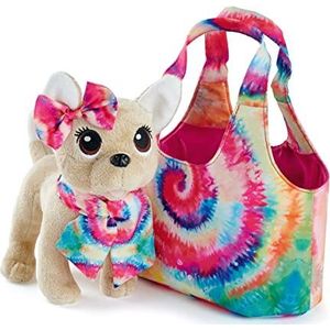 Simba 105890008 - ChiChi Love Batik Style, pluche hond, Chihuahua, 20cm, tas in batikstijl, hippie, festival, knuffel, 3 jaar en ouder