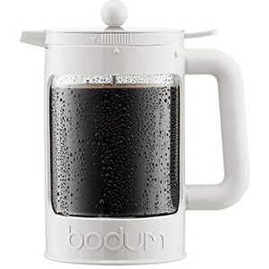 Bodum Bean Cold Brew Koffiezetapparaat Set, 1,5 l, 56 oz, wit, 12,5x20x22,7 cm
