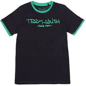 Teddy Smith 61002433D T-shirt voor jongens, Dark Navy/Amazon, 4 Jaren