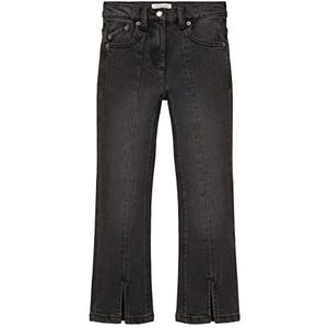 TOM TAILOR Meisjes Treggings voor kinderen met gleuf 1033981, 10250 - Used Dark Stone Black Denim, 110