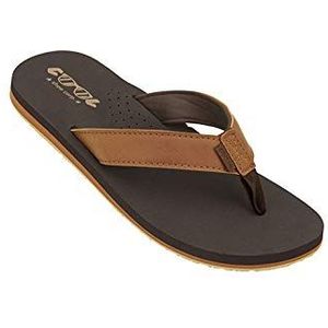 COOL shoe corp. Heren Sin Teenslippers, Bruin, 47 EU