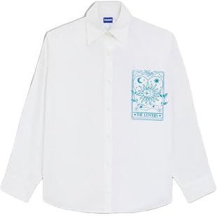 Hugo - Edafne 10266893 - Bloes - Blauw - Oversized