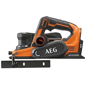 AEG 18 V PRO18V borstelloze accuschaaf BHO18BL-0 (schaafbreedte 82 mm, spantdiepte tot 2 mm, sponningdiepte tot 12,5 mm, ikl, wisselplaten, stofzak, parallelaanslag, zonder accu en oplader, in doos)
