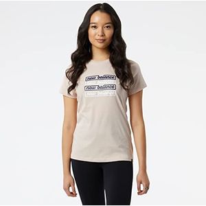 New Balance Sport Script Graphic T-shirt, Dames