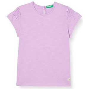 United Colors of Benetton T-shirt voor meisjes en jongens., Paars 0L7, 6 Maanden